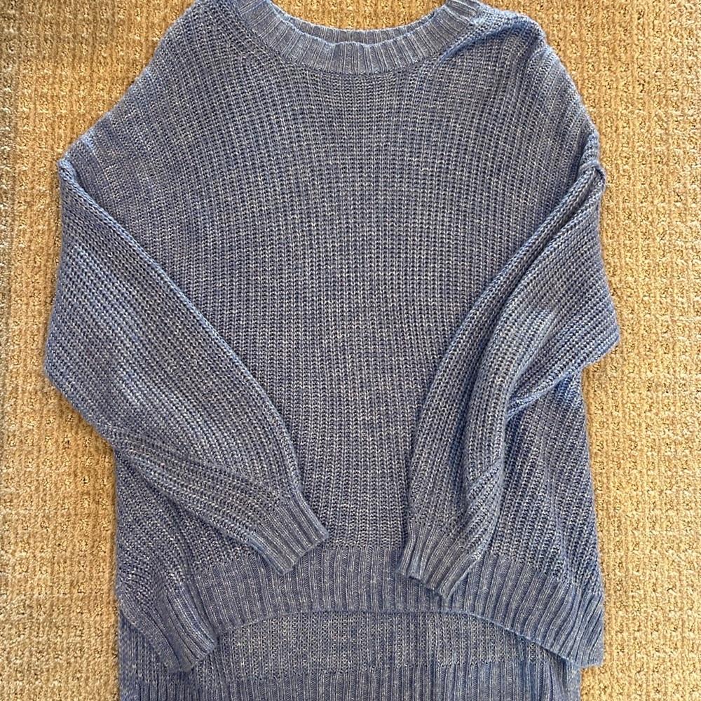 Cozy Oversized American Eagle Blue Knit Sweater
